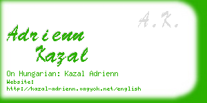 adrienn kazal business card